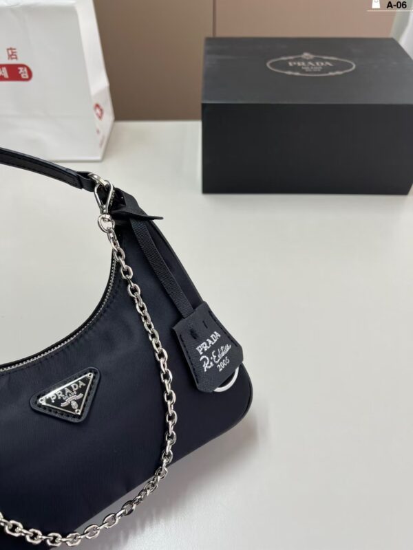 Prada Chain Shoulder Bag Black Chain