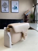 Coach Shoulder Bag Small Beige White
