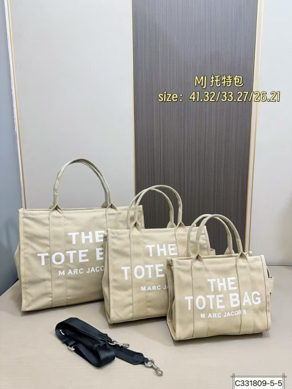 Marc Jacobs Canvas Tote Bag Canvas Khaki