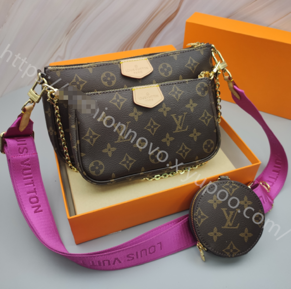 Louis Vuitton Mahjong 3-Piece Set Rose Red