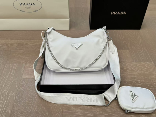 Prada 3-in-1 Crossbody Bag White