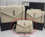 YSL Loulou Bag Beige Silver