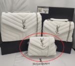 YSL Loulou Bag White Silver