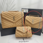 YSL Loulou Bag Milk Tea Silver Logo