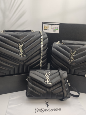 YSL Loulou Bag Black Silver