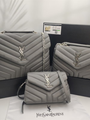 YSL Loulou Bag Gray Silver
