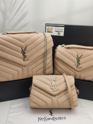 YSL Loulou Bag Pink Silver
