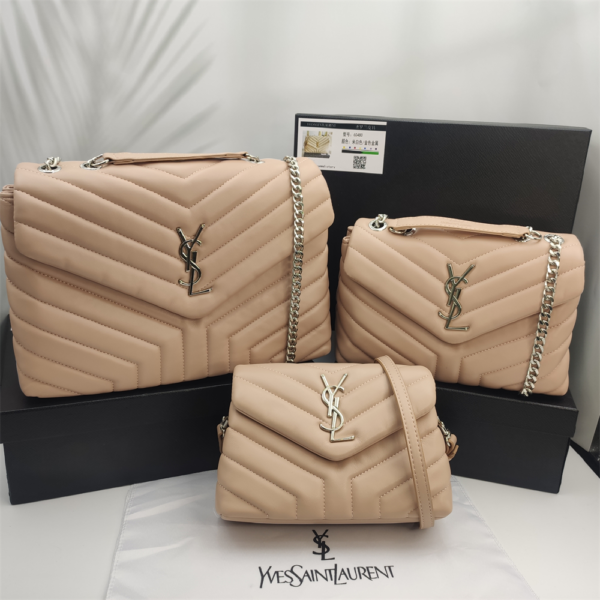 YSL Loulou Bag Pink Silver