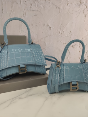 Balenciaga Hourglass Bag Hazy Blue