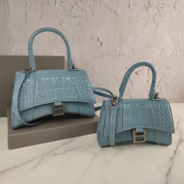 Balenciaga Hourglass Bag Hazy Blue