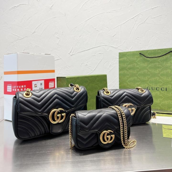 Gucci Love Bag Black Gold
