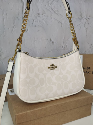 Coach Shoulder Bag White Print