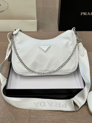Prada 3-in-1 Crossbody Bag White