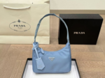 Prada Nylon Shoulder Bag Light Blue Nylon