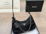 Prada Chain Shoulder Bag Black Chain