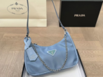 Prada Chain Shoulder Bag Light Blue Chain