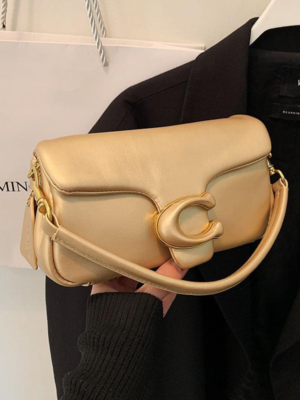 Coach Shoulder Bag Small Gold