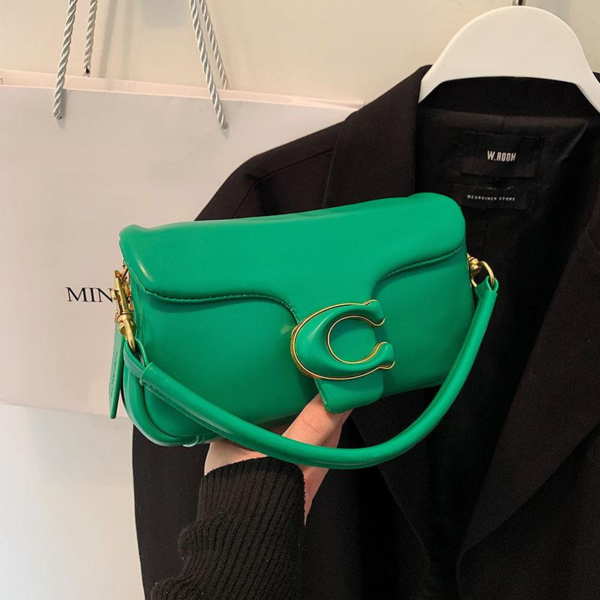 Coach Shoulder Bag Small Dark Green