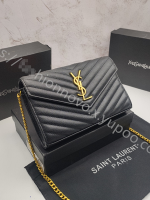 YSL Envelope Bag Black