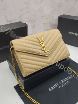 YSL Envelope Bag Khaki