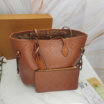 Louis Vuitton Shopping Bag Brown Embossed Big Embossed