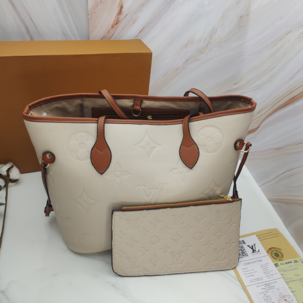 Louis Vuitton Shopping Bag Khaki Embossed Big Embossed