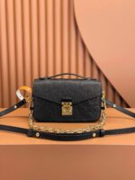 Louis Vuitton Embossed Messenger Bag Black Embossed Messenger