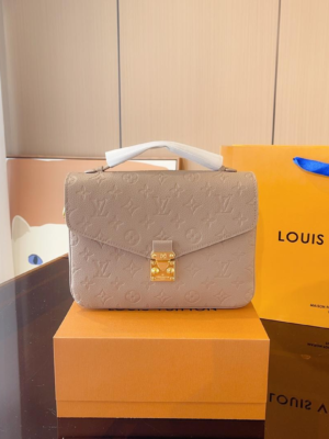 Louis Vuitton Embossed Messenger Bag Khaki Messenger
