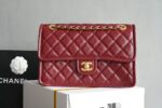 Chanel Classic Flap Bag Red Gold