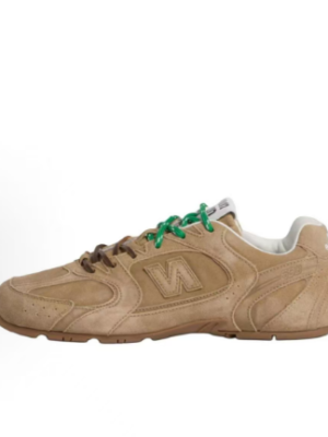 Miu Miu x New Balance 530 Tan Suede Green Lace Sneakers