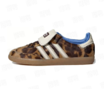 Wales Bonner x adidas Samba Pony Leopard Brown Blue Sneakers