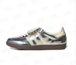 Wales Bonner x adidas Samba Metallic Silver Gum Sneakers