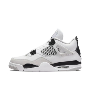 Air Jordan 4 Retro Military Black White Shoes High Version