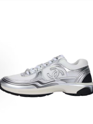 Chanel Runner Sneaker Silver White G39792 Y56368 K5451